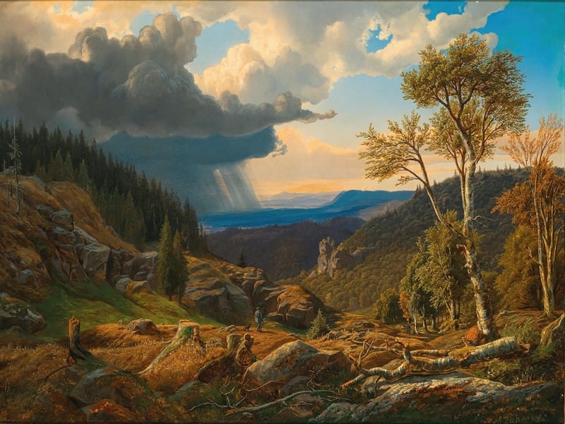 Anton Liehm - Stormy Weather upcoming (landscape by Ossegg)