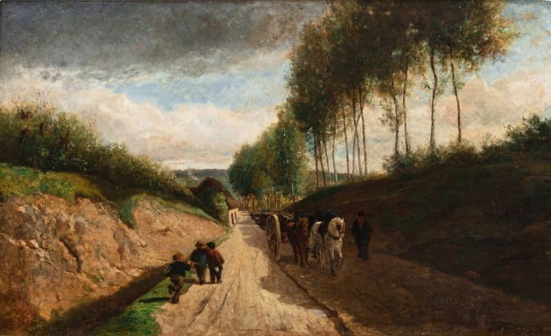 Camille Pissarro - Chemin creux, environs de Chailly