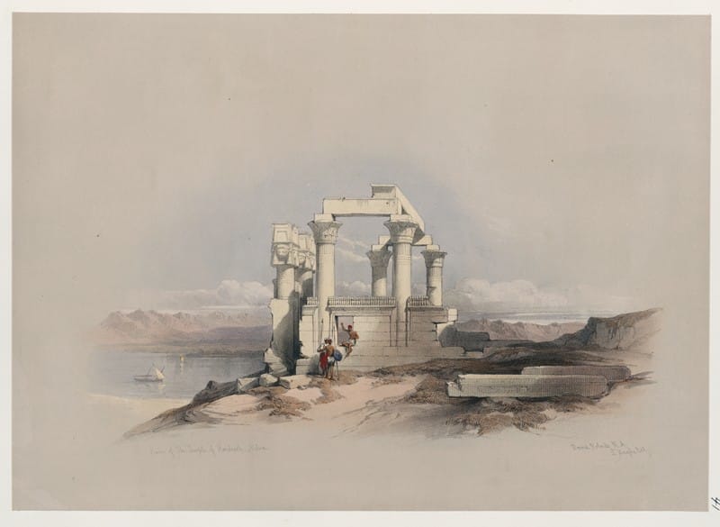 David Roberts - Ruins of the Temple of Kardeseh [Qirtâsî], Nubia.