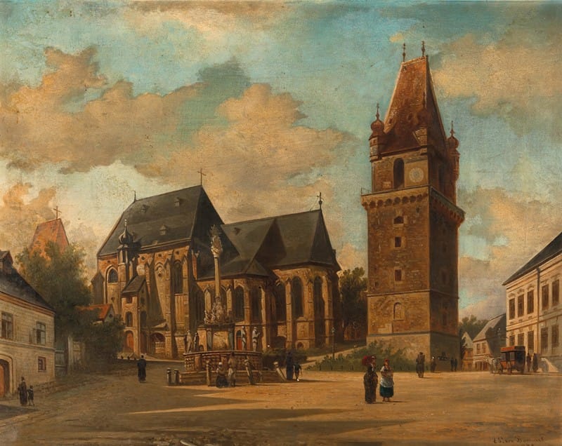 Elias Pieter van Bommel - Die Augustinerkirche in Perchtoldsdorf bei Wien