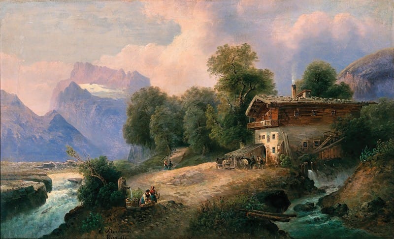 Emil Barbarini - A Scene in Berchtesgaden