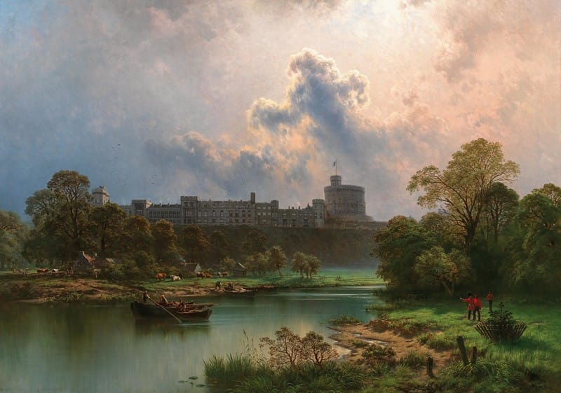 Ernst Rieck - A View of Windsor Castle