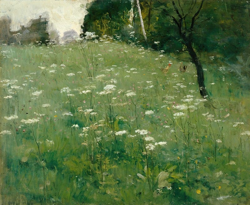 Franz Xaver Gräßel - Meadow with Flowers