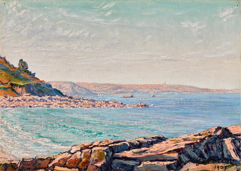 Gustave Cariot - Vue de la mer près de Perros-Guirec