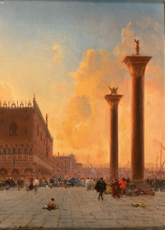 Henri Duvieux - Venice, St Mark’s Square