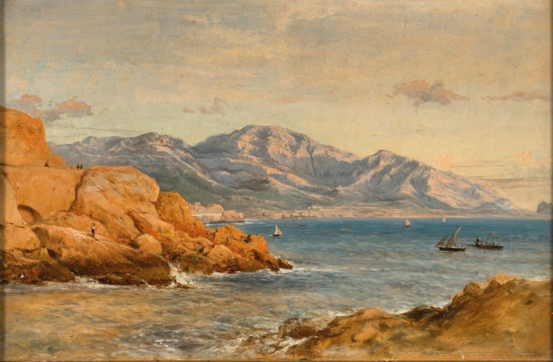 Johann Jakob Frey - Bay in Terracina