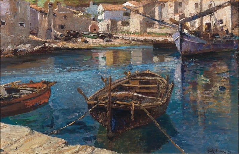 Leontine von Littrow - Fishing Boats in the Harbour