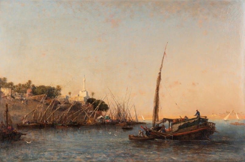 Narcisse Berchère - On the Nile