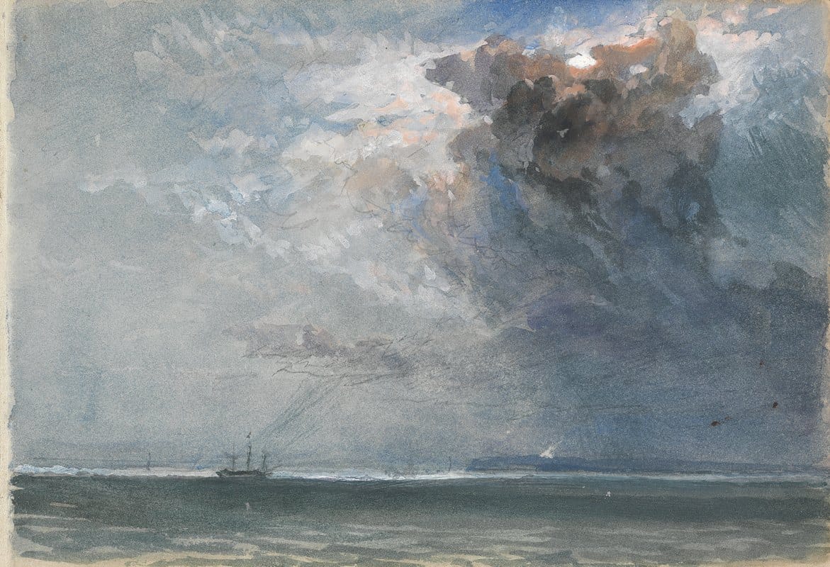 Clarkson Stanfield - Ship at Sea during a Storm