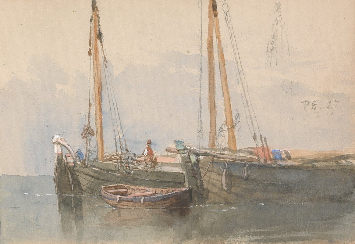 Clarkson Stanfield - Three Boats