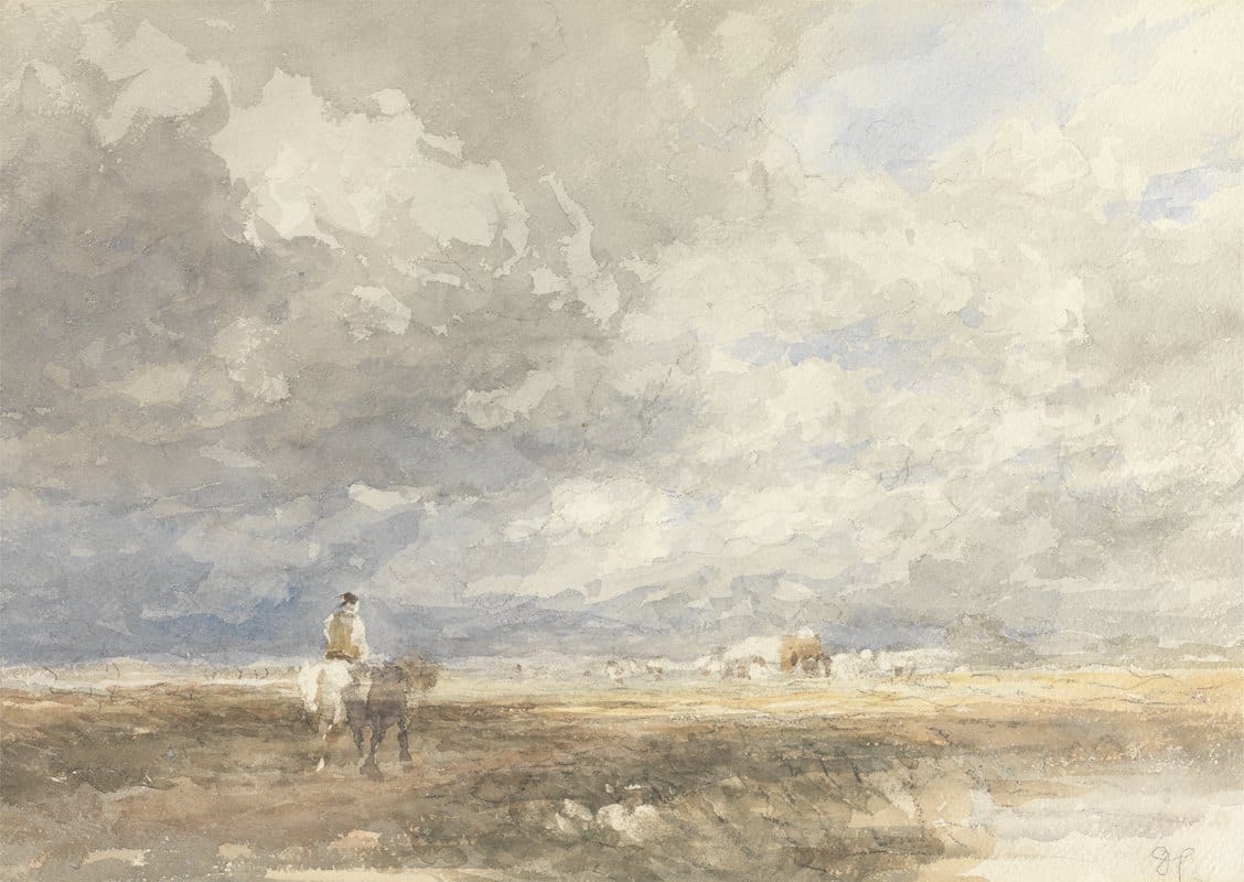 David Cox - Going to the Hayfield