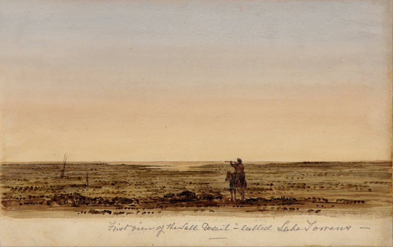 E.C. Frome - First view of the salt desert – called Lake Torrens