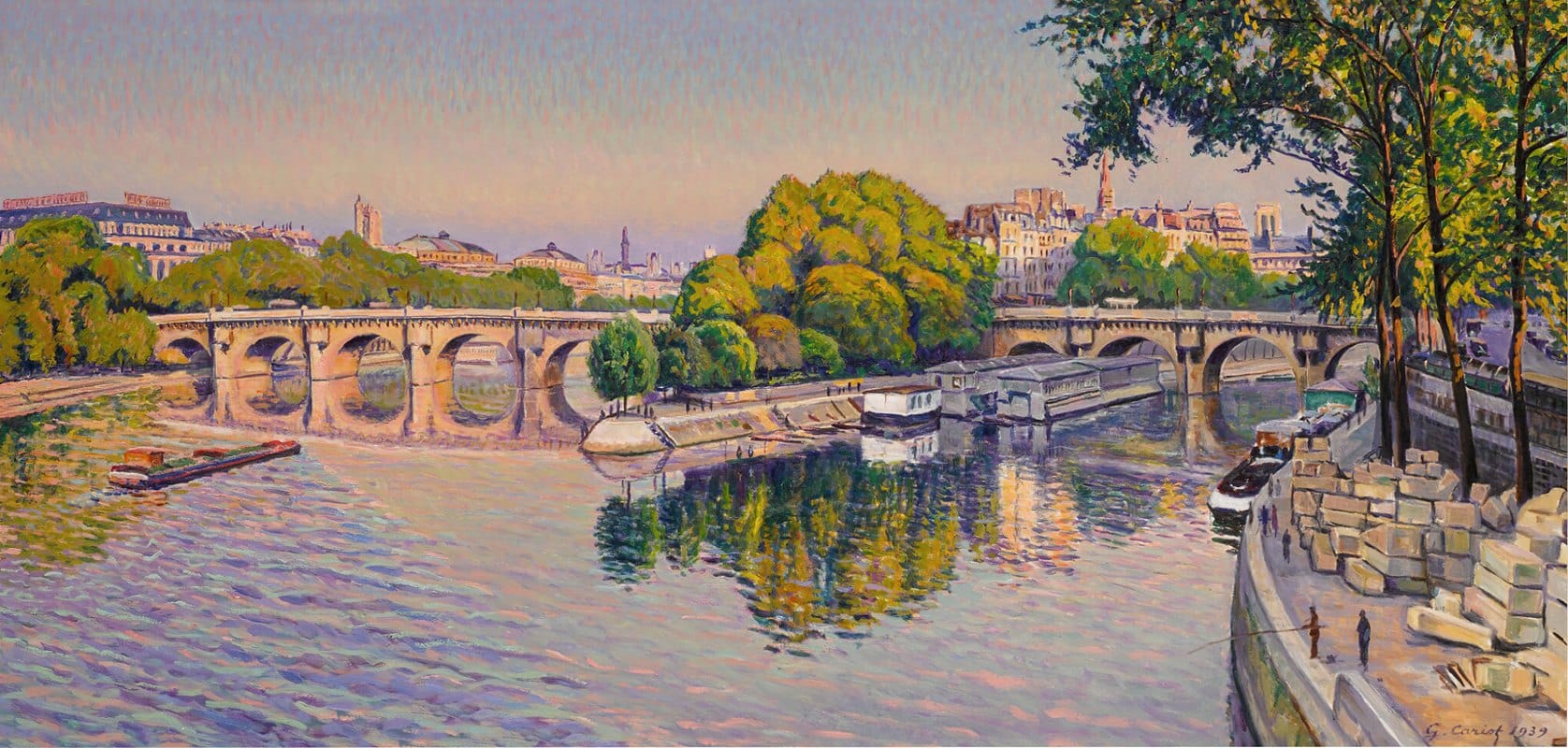 Gustave Cariot - Le Pont-Neuf, eté, 20 heures