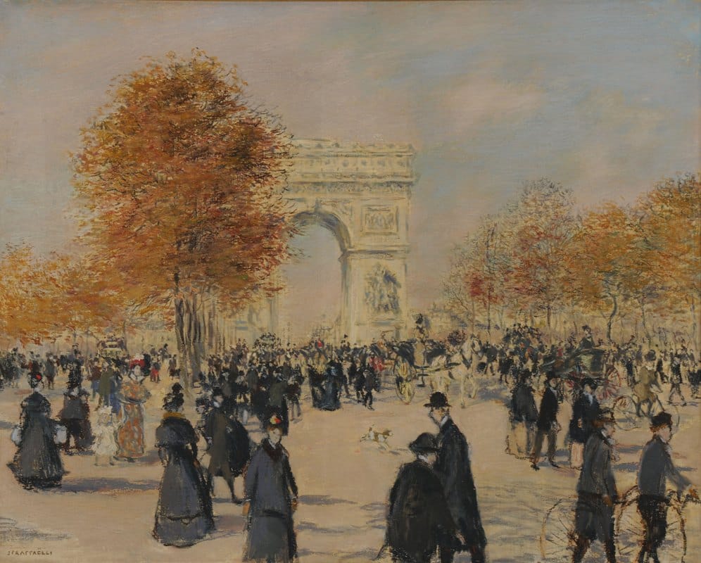 Jean François Raffaëlli - Les Champs-Élysées