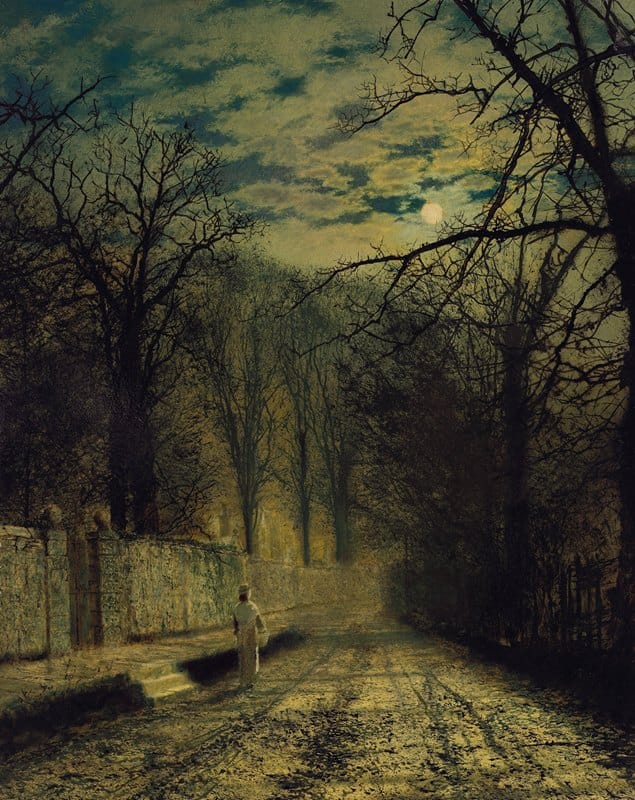 John Atkinson Grimshaw - A Moonlit Street