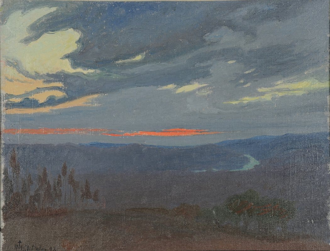 Marie-Charles Dulac - Lever de soleil au-dessus de l’Arno