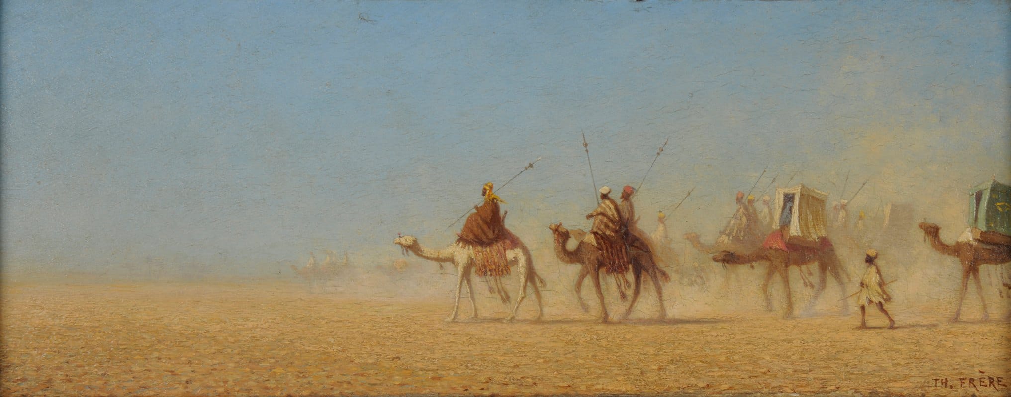 Charles Théodore Frère - Caravane traversant le désert