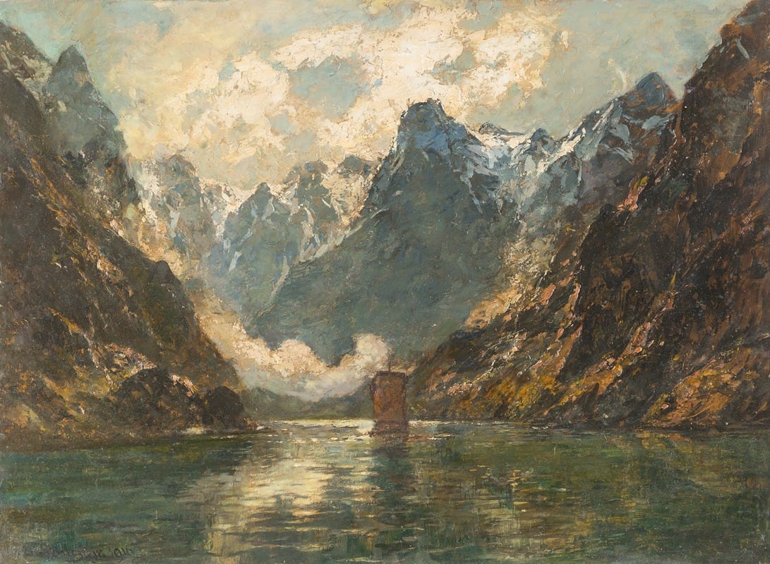 Carl August Heinrich Ferdinand Oesterley - Troll Wall (Norway)
