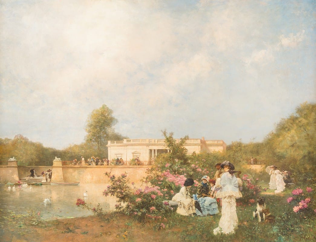 Ferdinand Heilbuth - Summer day in the palace garden