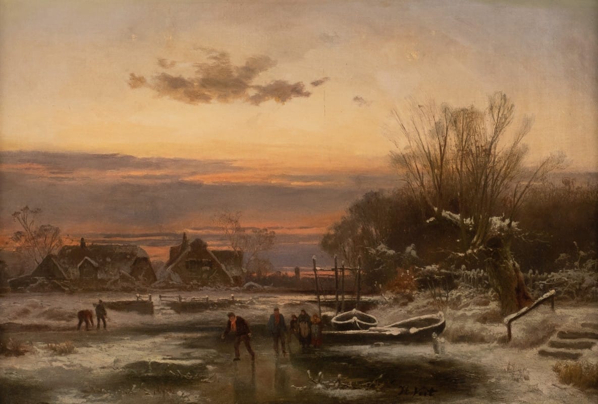 Hugo Veit - Enjoyment at a winter evening