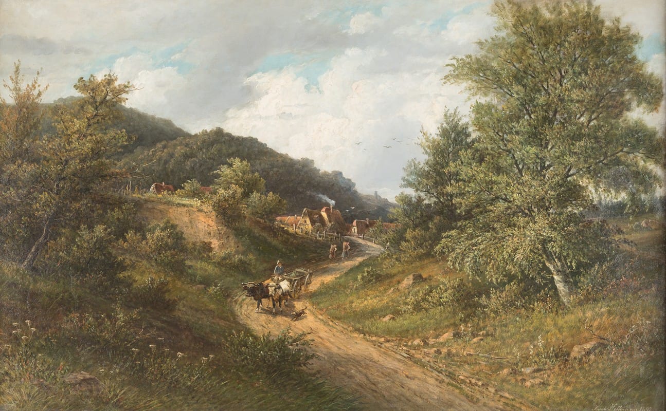 Jakob Hoffmann - Bustling country road in summer