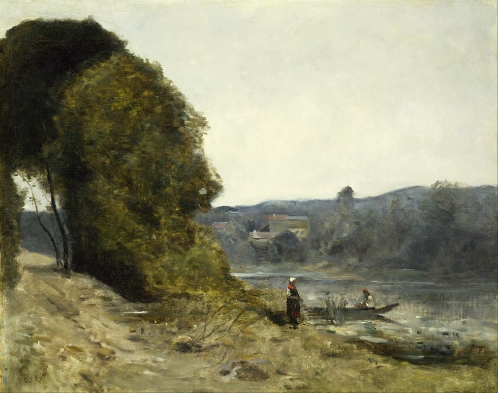 Jean-Baptiste-Camille Corot - The Departure of the Boatman