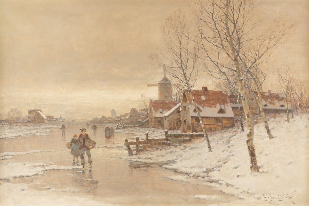 Johann Jungblut - Winter landscape