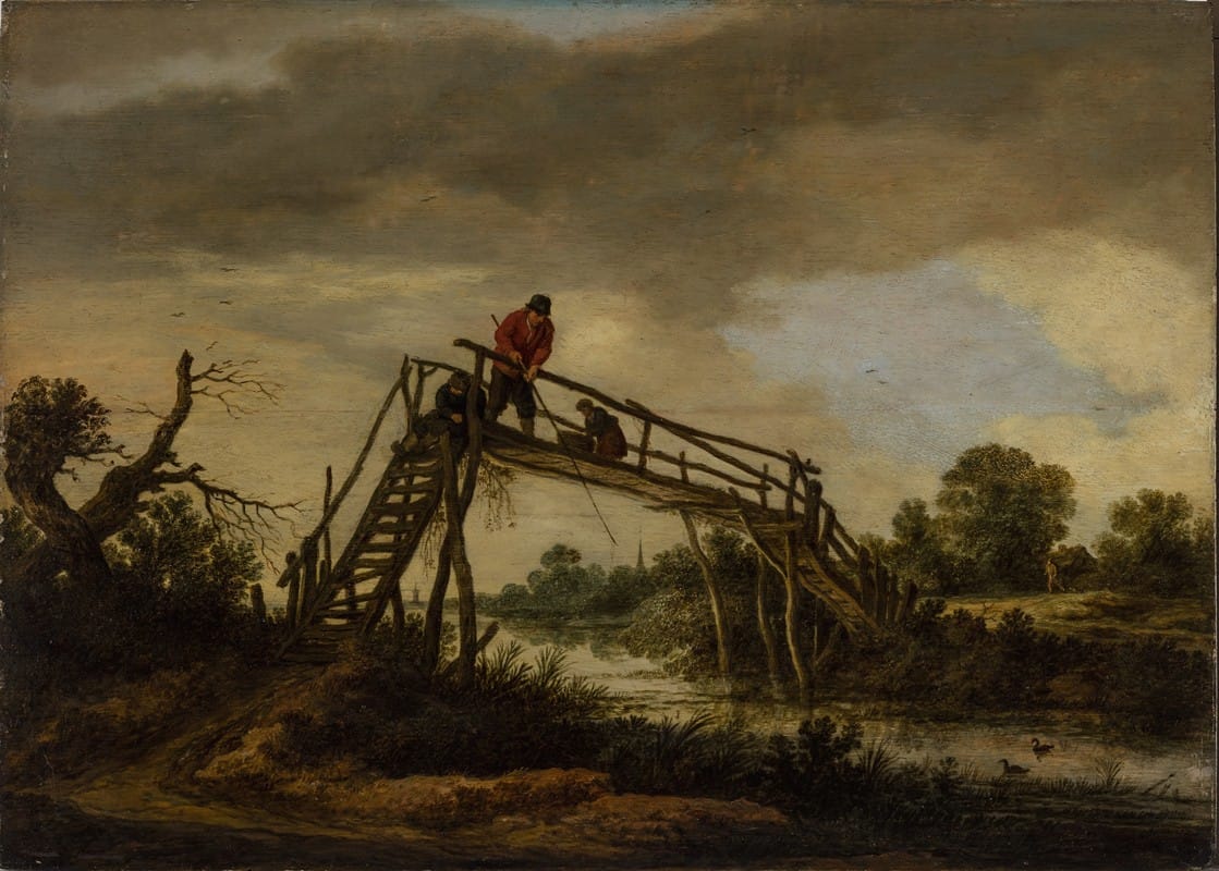 Pieter de Molijn - Landscape with bridge