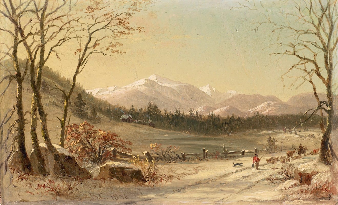 Benjamin Champney - White Mountains (Winter Scene)