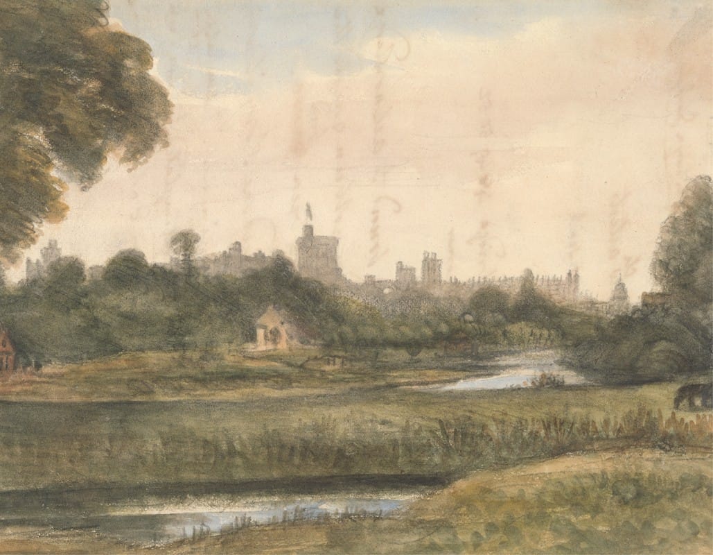 William Crotch - View of Windsor from down the River