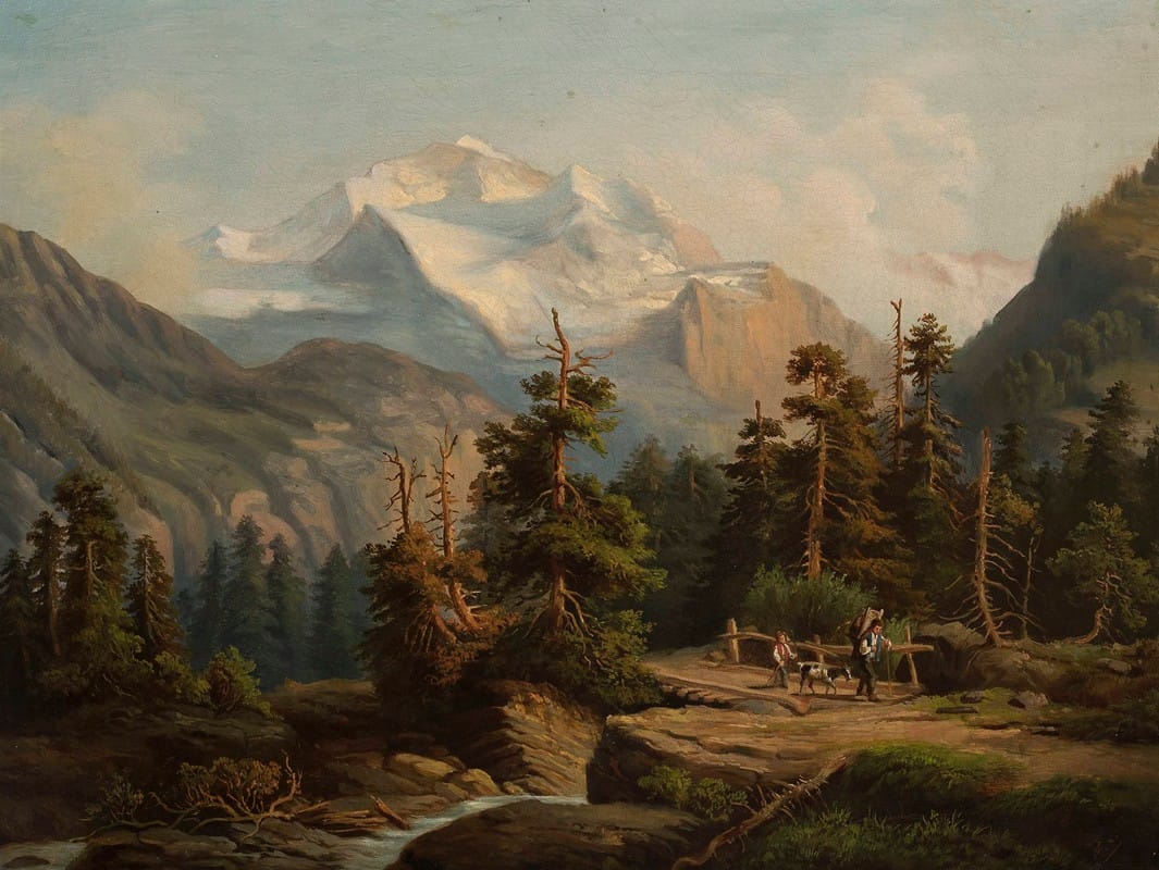Feliks Brzozowski - Mountain landscape