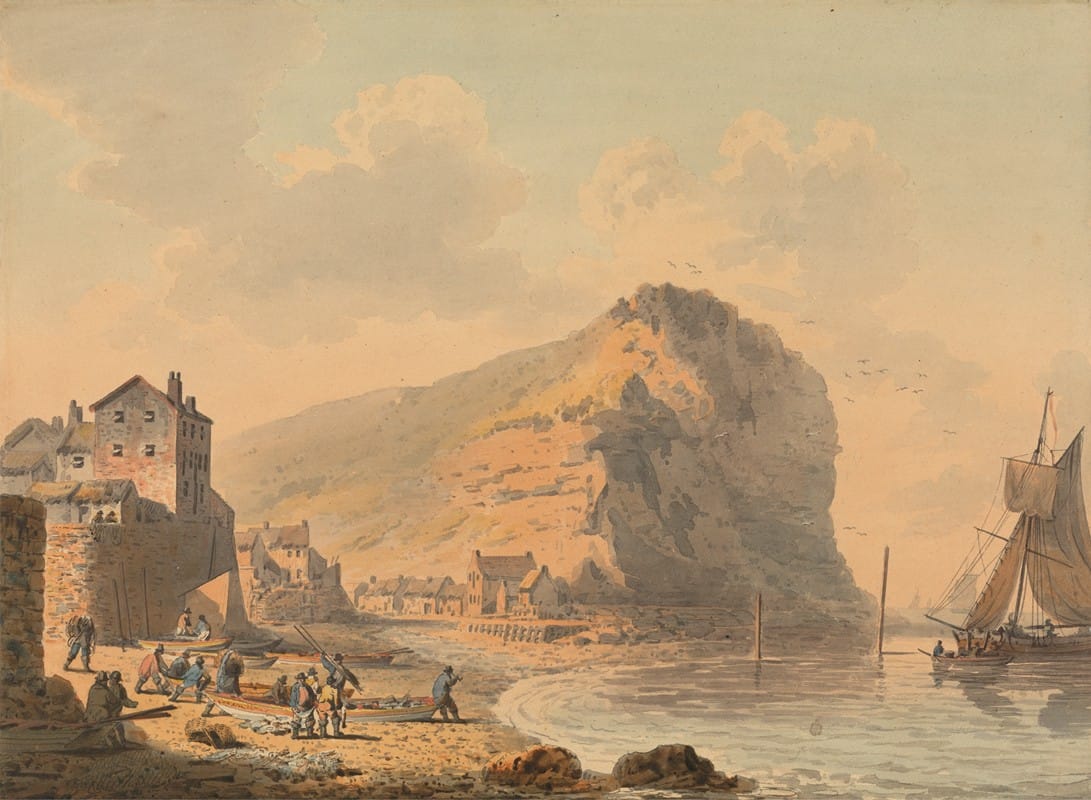 Francis Nicholson - Staithes, Yorkshire