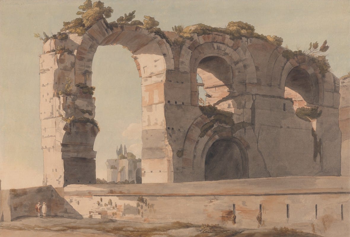 Francis Towne - The Claudian Aquaduct, Rome