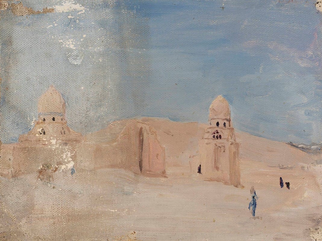 Jan Ciągliński - Temple. From the journey to Egypt 4