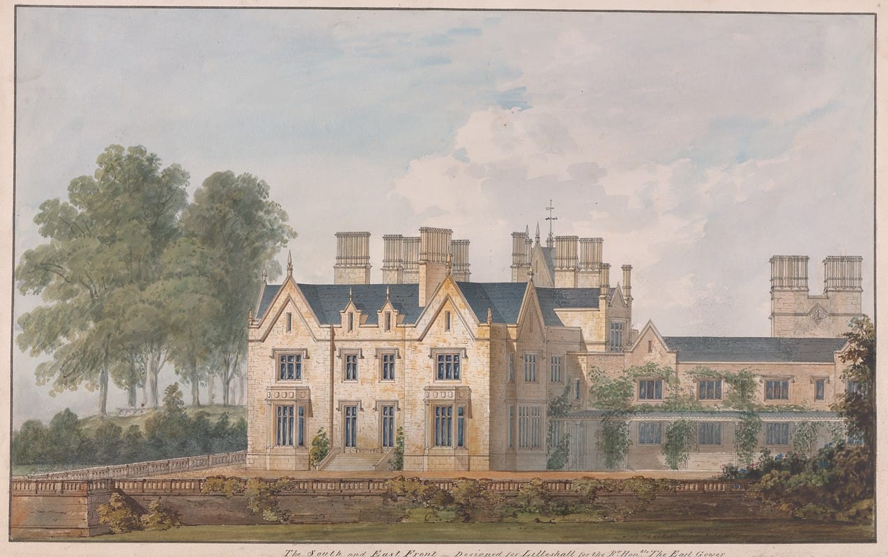 Sir Jeffry Wyatville - Lilleshall, Shropshire; The South and East Fronts