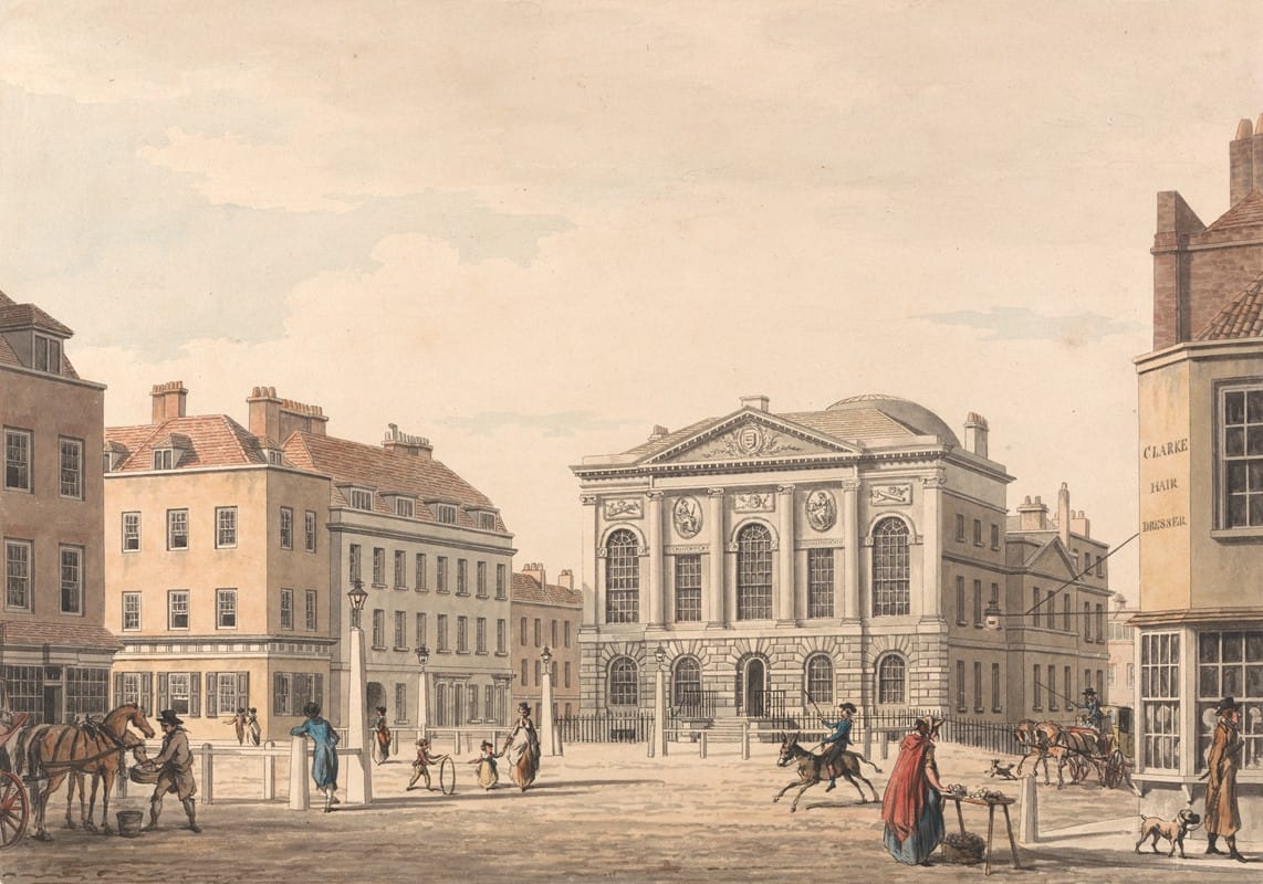 Thomas Malton the Younger - The Sessions House, Junction of Farringdon and Clerkenwell Roads