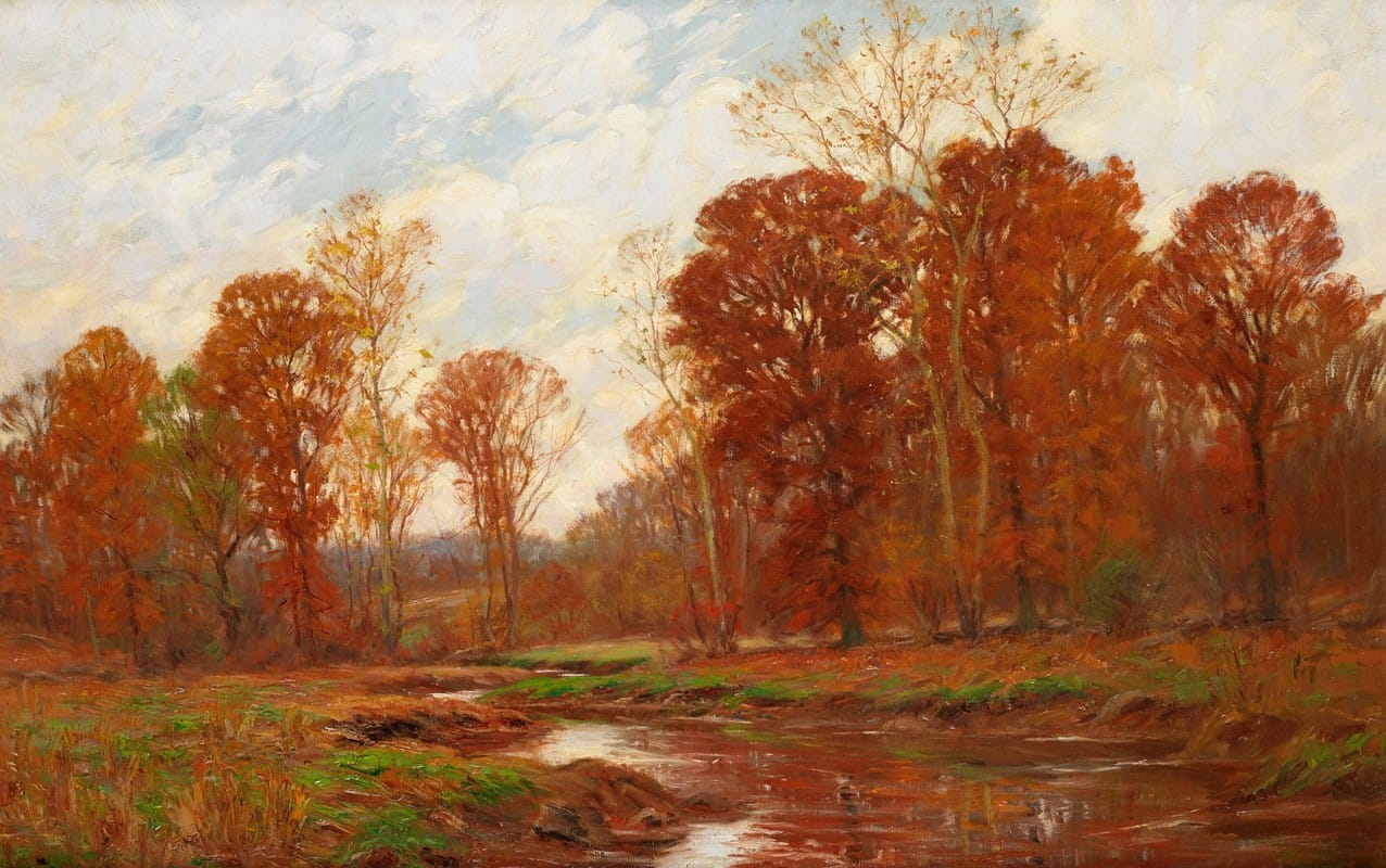 William Merritt Post - Autumn Landscape