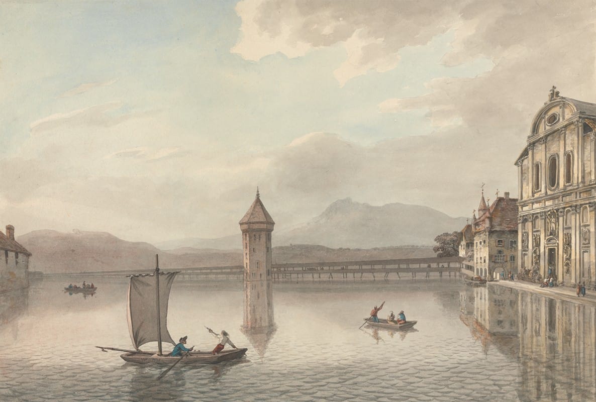 William Pars - A View at Lucerne