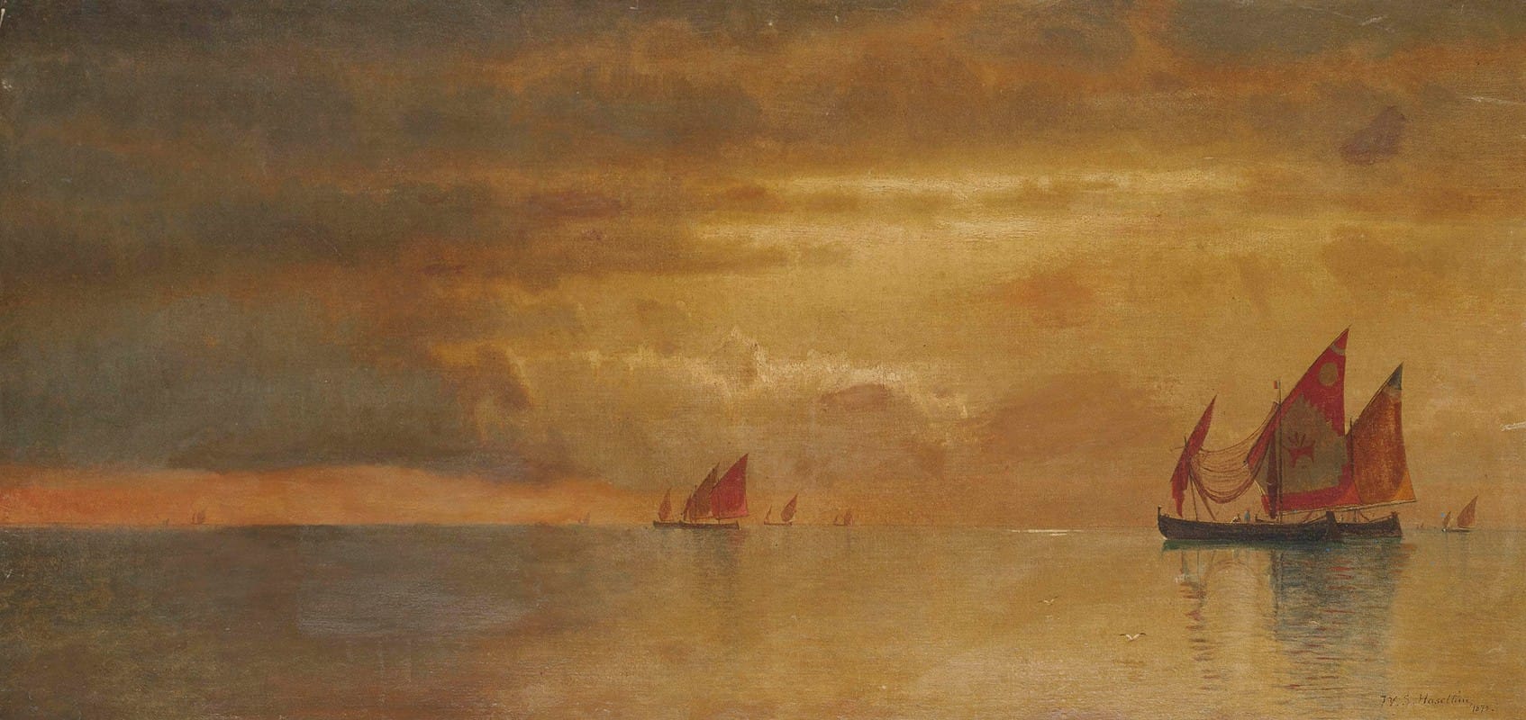 William Stanley Haseltine - Fishermen on the Venetian Lagoon