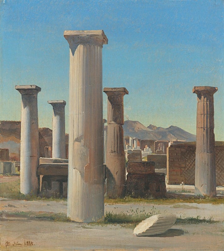Carl Georg Enslen - Die Ruinen von Pompeji