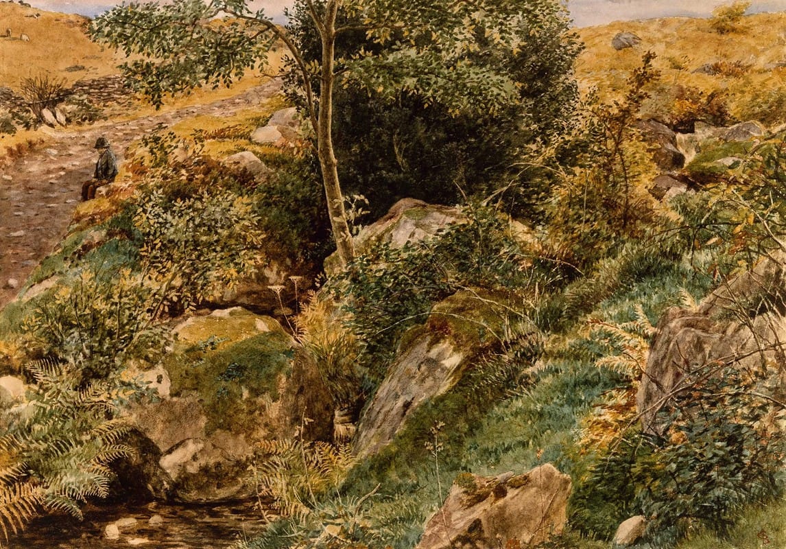 George Price Boyce - Autumn in the Welsh Hills.