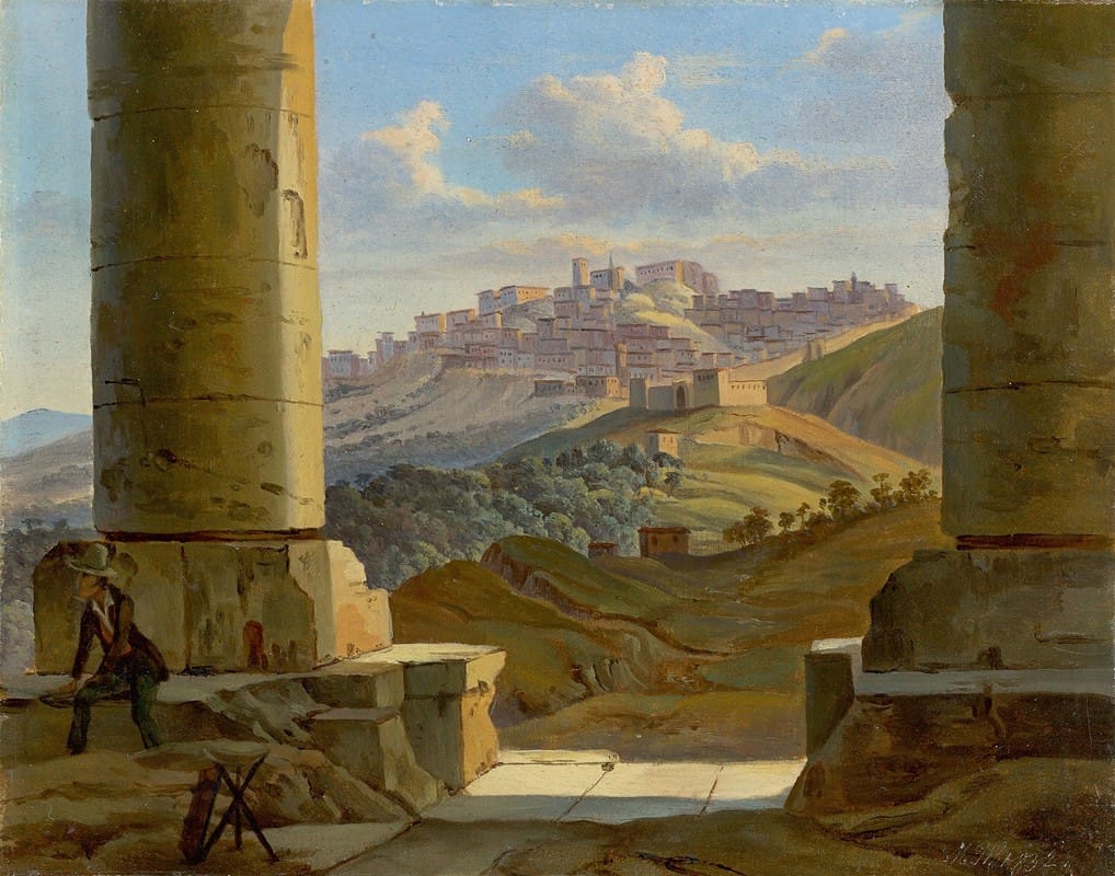 Gottlob Michael Wentzel   - Sicilian landscape