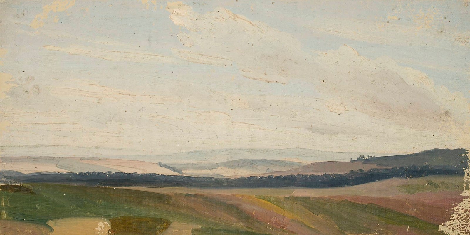 Chrystian Breslauer - Lowland landscape, sketch