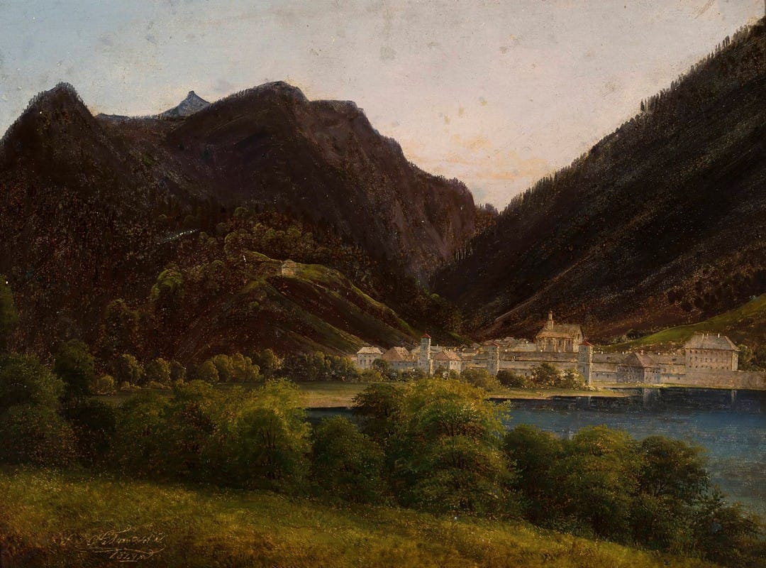 Jan Nepomucen Glowacki - View of the city in the valley