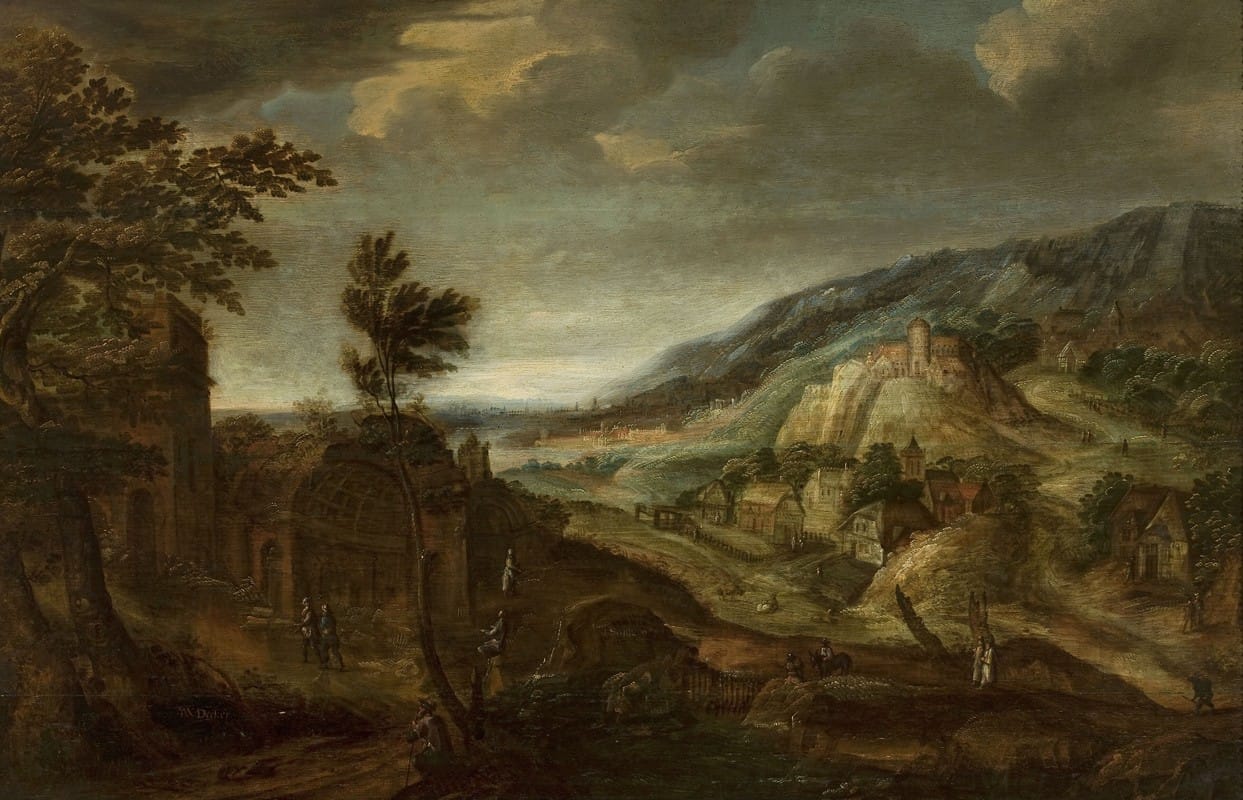 Jan Willemsz. Decker - Mountain landscape