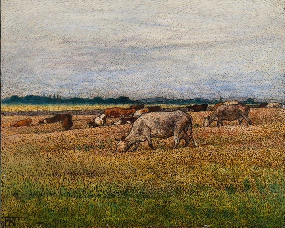 Nils Kreuger - Landscape with Cows