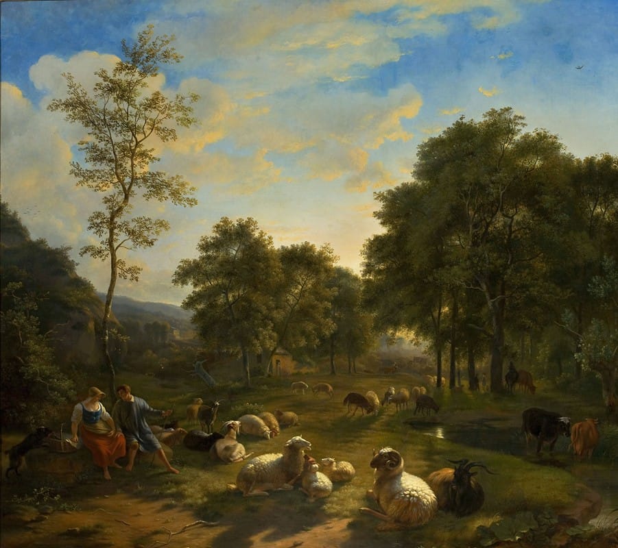 Paul Balthasar Ommeganck - Pastoral scene