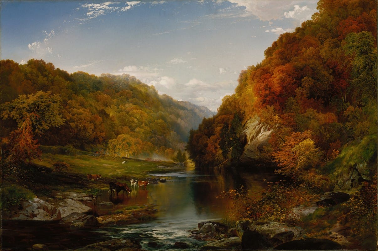 Thomas Moran - Autumn Afternoon, the Wissahickon