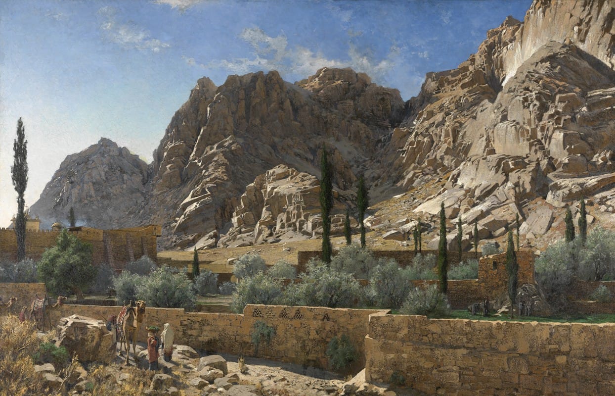 Adolf Meckel von Hemsbach - The Saint Catherine Monastery in Sinai