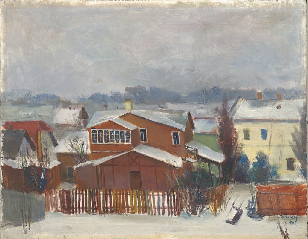 Albert Toomapoeg - Landscape from suburb of Tartu
